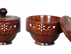 rustic salt box jar cellar with white filling inlay design lid, wooden salt pinch bowls | wood salt pepper keeper, spice bowls for cooking, sugar holder for kitchen,dry fruit box (copy)