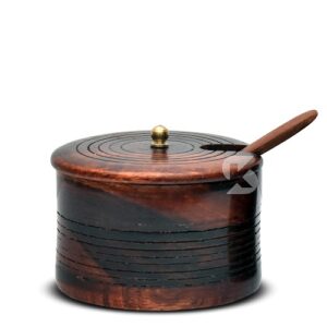 rustic salt sugar box jar cellar with string lining design lid, wooden salt pinch bowls | wood salt pepper keeper, spice bowls for cooking, sugar holder for kitchen,dry fruit box (copy)