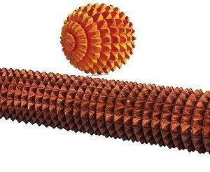 palm massager balls and roller for hands and body stress acupressure pain relief finger and hand wooden massager with pointed acupressure ball
