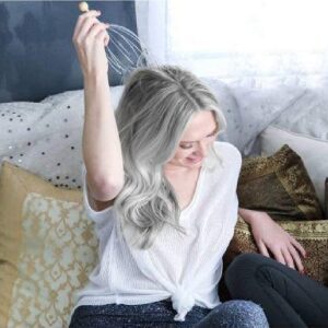 head scalp massager, stainless steel scalp massage tool for relaxation & stress relief, portable handheld head scratcher for scalp stimulation, hair care & wellness routine for men and women