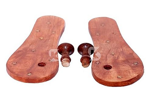 handcrafted wooden slippers for men & women – natural wood traditional sandals with brass star design, lightweight indoor footwear handcrafted wooden slippers for men & women – natural wood traditional sandals with brass star design, lightweight indoor footwear