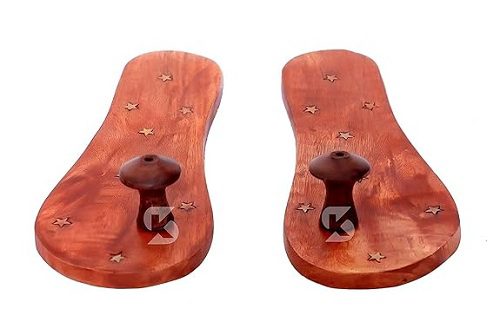 handcrafted wooden slippers for men & women – natural wood traditional sandals with brass star design, lightweight indoor footwear handcrafted wooden slippers for men & women – natural wood traditional sandals with brass star design, lightweight indoor footwear