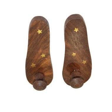 4 inch handcrafted wooden charan paduka – sacred footprints decorative showpiece for home temple, hindu altar decor, prayer room decoration & spiritual gift 4 inch handcrafted wooden charan paduka – sacred footprints decorative showpiece for home temple, hindu altar decor, prayer room decoration & spiritual gift
