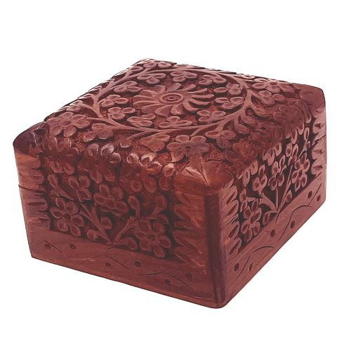 handmade wooden jewellery box for women jewel organizer hand carved with intricate full kashmiri carvings wood jewel organizer jewelry box for woman gift (4 x 4 inch) handmade wooden jewellery box for women jewel organizer hand carved with intricate full kashmiri carvings wood jewel organizer jewelry box for woman gift (4 x 4 inch)