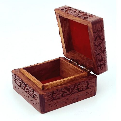 handmade wooden jewellery box for women jewel organizer hand carved with intricate full kashmiri carvings wood jewel organizer jewelry box for woman gift (4 x 4 inch) handmade wooden jewellery box for women jewel organizer hand carved with intricate full kashmiri carvings wood jewel organizer jewelry box for woman gift (4 x 4 inch)