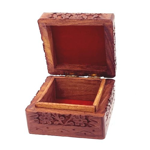 handmade wooden jewellery box for women jewel organizer hand carved with intricate full kashmiri carvings wood jewel organizer jewelry box for woman gift (4 x 4 inch) handmade wooden jewellery box for women jewel organizer hand carved with intricate full kashmiri carvings wood jewel organizer jewelry box for woman gift (4 x 4 inch)