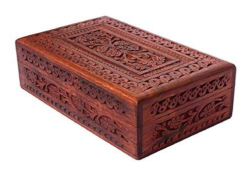 wooden carvings jewellery box for women storage boxes gold jewellery box organisers vanity organiser for women jewellery wooden box for gift (12 x 8 inch) wooden carvings jewellery box for women storage boxes gold jewellery box organisers vanity organiser for women jewellery wooden box for gift (12 x 8 inch)