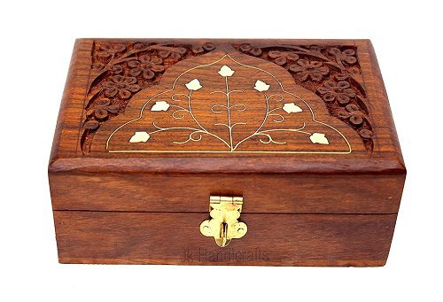 handcrafted wooden jewelry box with carving & brass inlay for women – elegant keepsake box for jewelry, trinkets & treasured memories, unique gift for birthdays and special occasions handcrafted wooden jewelry box with carving & brass inlay for women – elegant keepsake box for jewelry, trinkets & treasured memories, unique gift for birthdays and special occasions