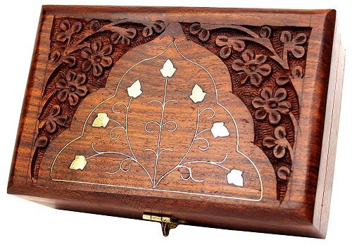 handcrafted wooden jewelry box with carving & brass inlay for women – elegant keepsake box for jewelry, trinkets & treasured memories, unique gift for birthdays and special occasions handcrafted wooden jewelry box with carving & brass inlay for women – elegant keepsake box for jewelry, trinkets & treasured memories, unique gift for birthdays and special occasions
